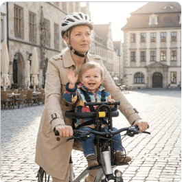 Porte-bébé vélo : rouler en sécurité avec votre enfant - Maman-bebeshop