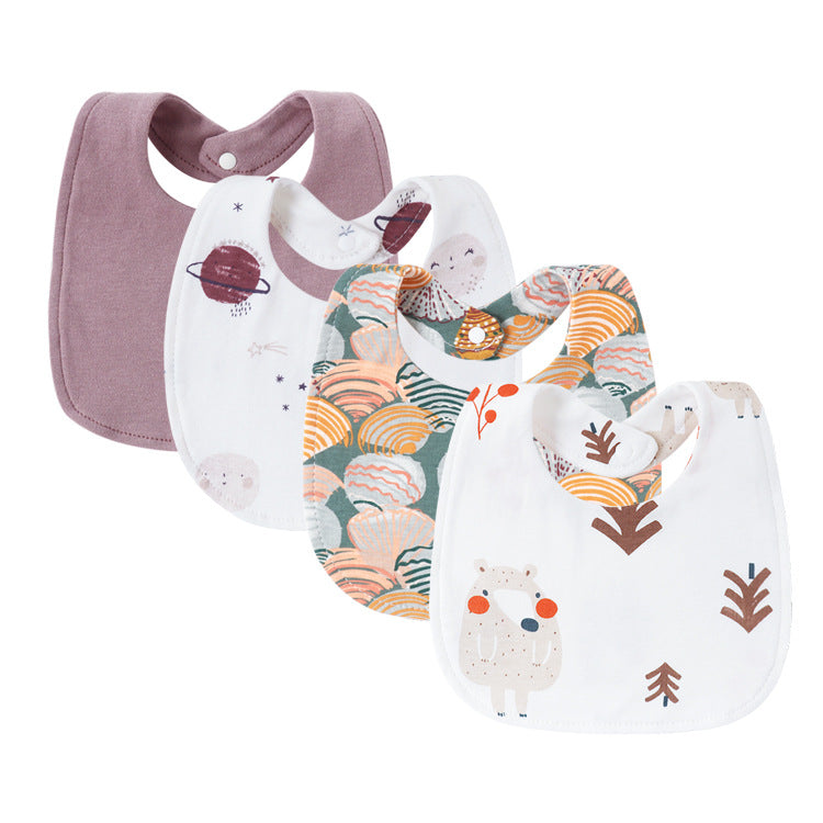 Bavoir bebe collection Violet Foncé