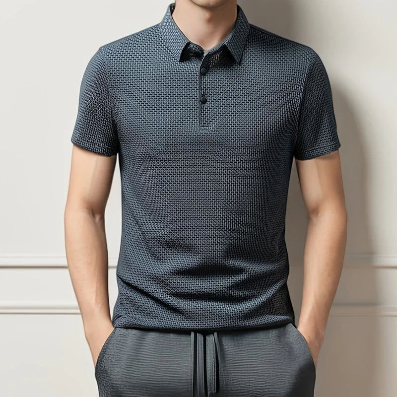 Polo Business pour Hommes - Décontracté  à Manches Courtes