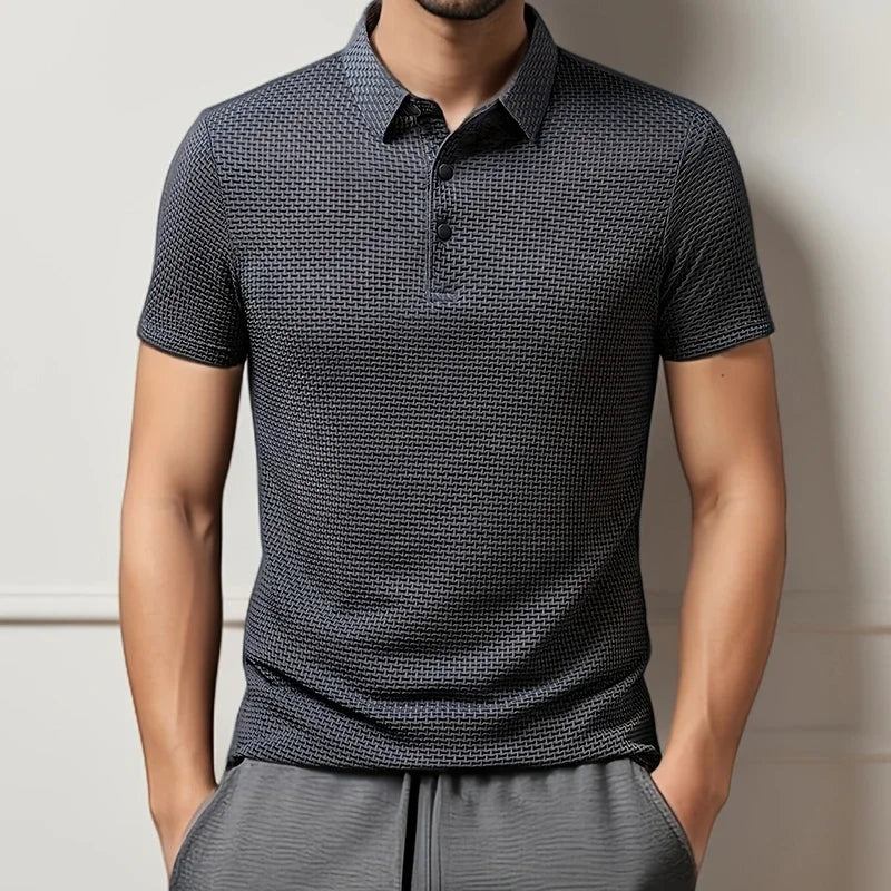 Polo Business pour Hommes - Décontracté  à Manches Courtes