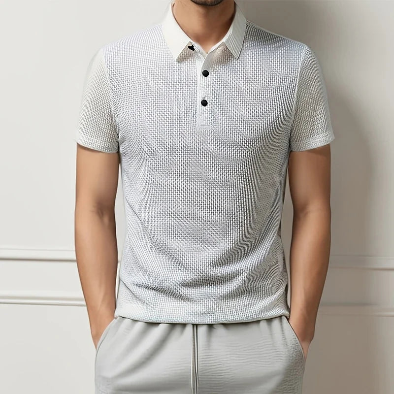 Polo Business pour Hommes - Décontracté  à Manches Courtes