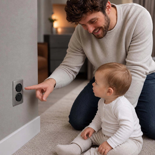 Cache prise | SecuDesign - Maman-bebeshop