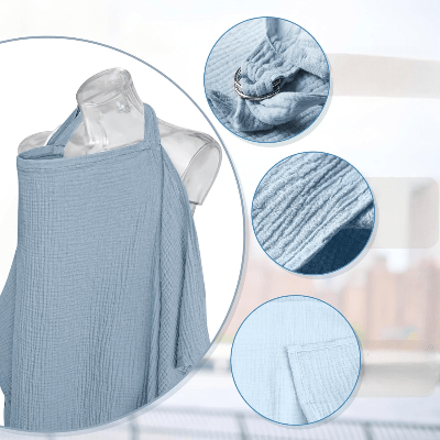 Cape d'allaitement - BreastfeedingCover™ - Bleu Ciel - Maman - bebeshop