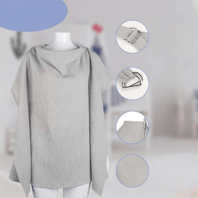 Cape d'allaitement - BreastfeedingCover™ - Gris - Maman - bebeshop
