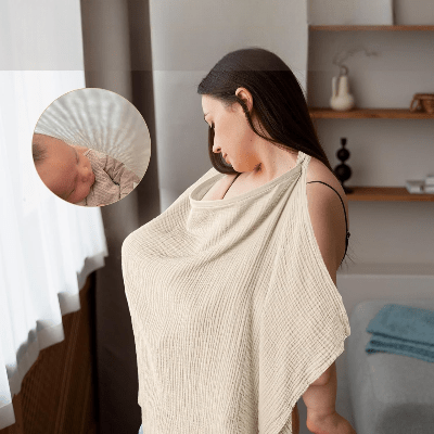 Cape d'allaitement - BreastfeedingCover™ - Khaki - Maman - bebeshop