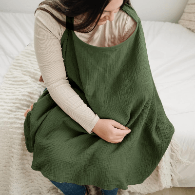 Cape d'allaitement - BreastfeedingCover™ - Vert - Maman - bebeshop