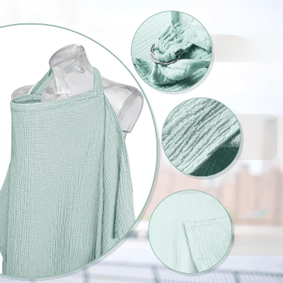 Cape d'allaitement - BreastfeedingCover™ - Vert Clair - Maman - bebeshop