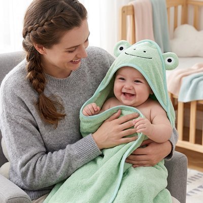 Cape de bain bébé | Ultra - Douce Absorbante - Maman - bebeshop