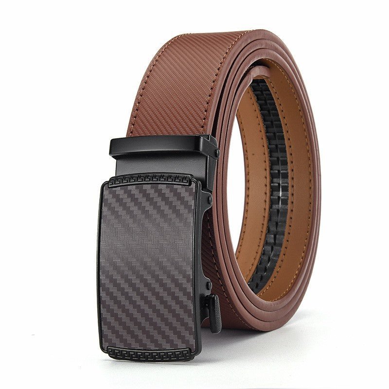 Ceinture avec Clip automatique en cuir pour homme à deux couches de cuir de vache - Maman-bebeshop