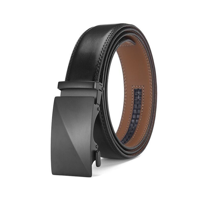 Ceinture avec Clip automatique en cuir pour homme à deux couches de cuir de vache - Maman-bebeshop