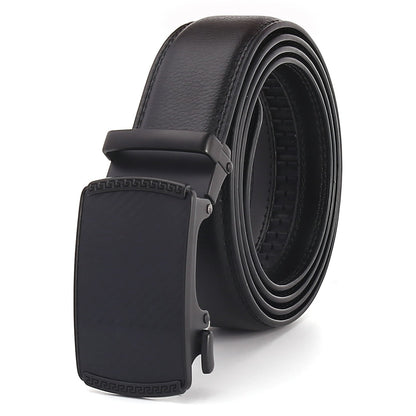Ceinture avec Clip automatique en cuir pour homme à deux couches de cuir de vache - Maman-bebeshop