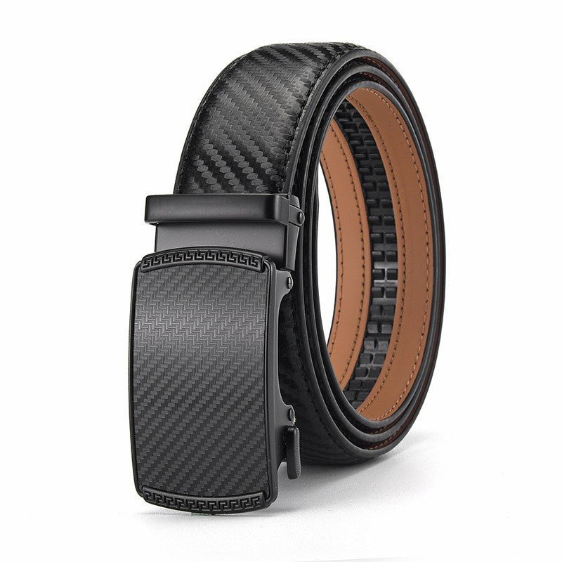 Ceinture avec Clip automatique en cuir pour homme à deux couches de cuir de vache - Maman-bebeshop