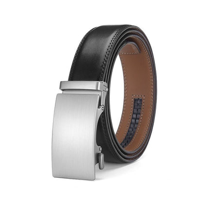 Ceinture avec Clip automatique en cuir pour homme à deux couches de cuir de vache - Maman-bebeshop