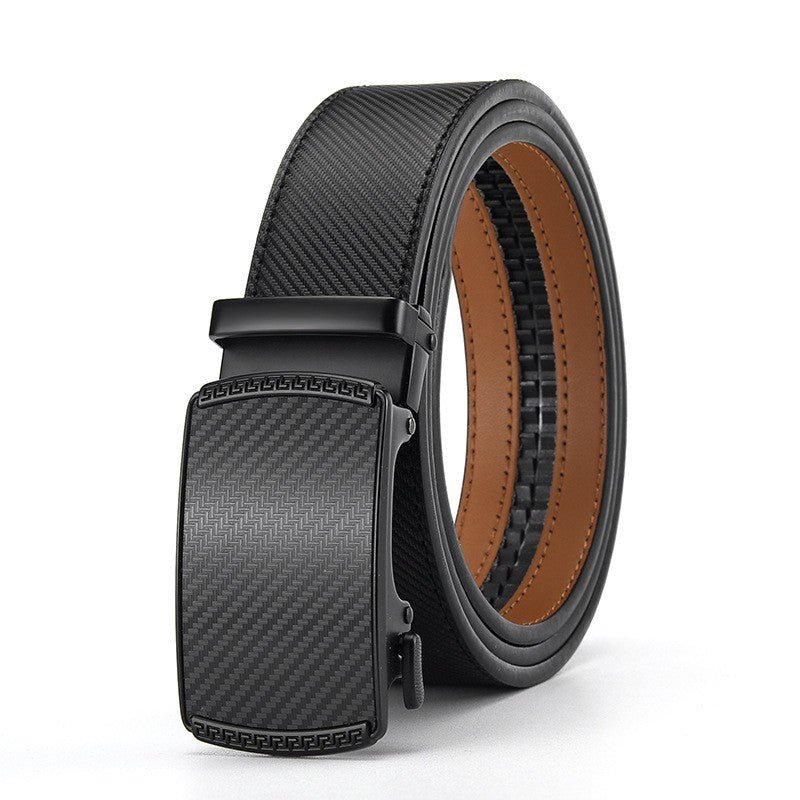 Ceinture avec Clip automatique en cuir pour homme à deux couches de cuir de vache - Maman-bebeshop