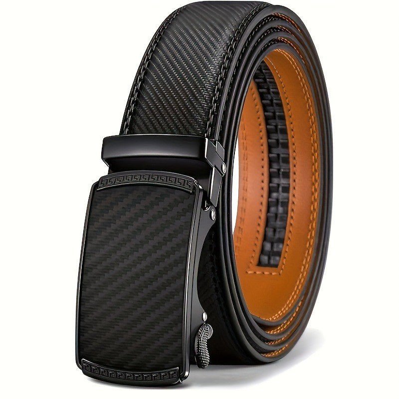 Ceinture avec Clip automatique en cuir pour homme à deux couches de cuir de vache - Maman-bebeshop
