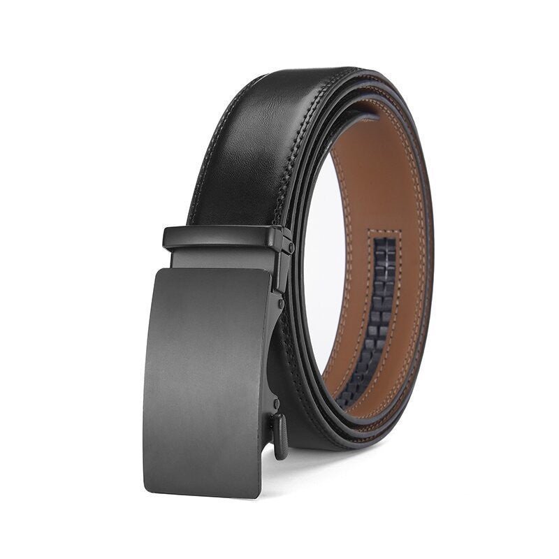 Ceinture avec Clip automatique en cuir pour homme à deux couches de cuir de vache - Maman-bebeshop
