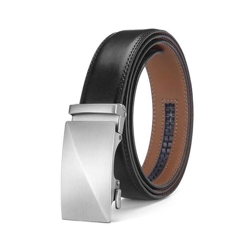 Ceinture avec Clip automatique en cuir pour homme à deux couches de cuir de vache - Maman-bebeshop