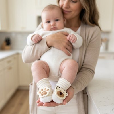 Chaussettes bebe | Antidérapantes - Maman - bebeshop