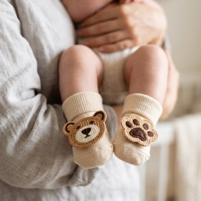 Chaussettes bebe | Antidérapantes - Maman - bebeshop