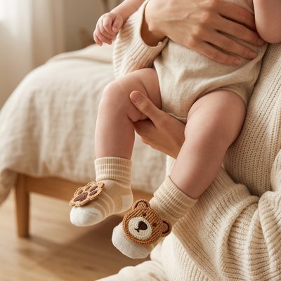 Chaussettes bebe | Antidérapantes - Maman - bebeshop