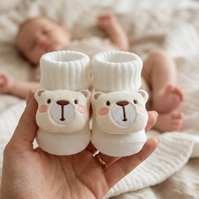 Chaussettes bébé | Antidérapantes - Maman - bebeshop