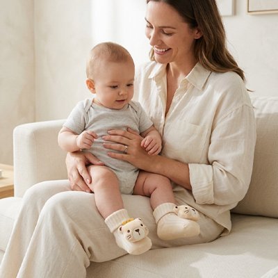Chaussettes bebe | Antidérapantes - Maman - bebeshop