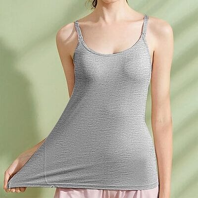 Débardeur Allaitement - NursingTank™ - Gris - Maman - bebeshop