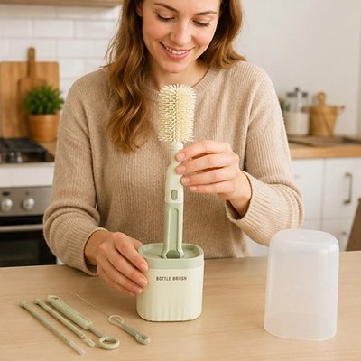 Goupillon biberon | Antibactérien - Maman-bebeshop