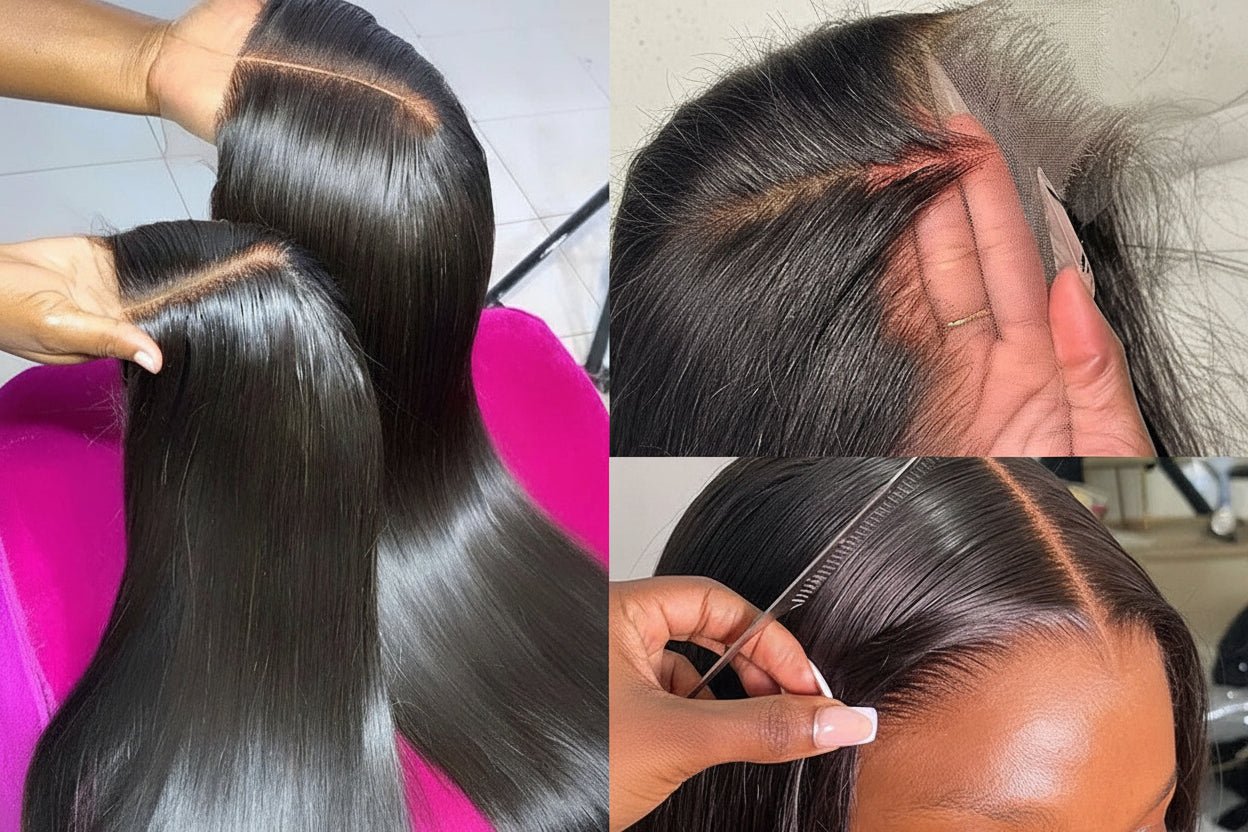 Perruque lisse_Sans colle 13x4_Densité 180% — L’élégance sans compromis - Maman-bebeshop
