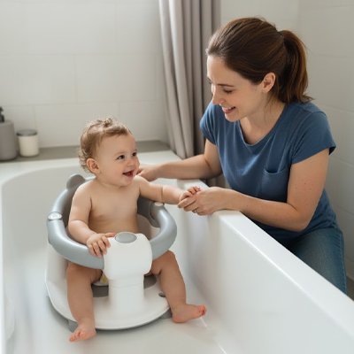 Siège de bain bébé | Sécurisé et Confortable - Maman-bebeshop