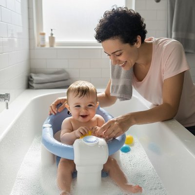 Siège de bain bébé | Sécurisé et Confortable - Maman-bebeshop