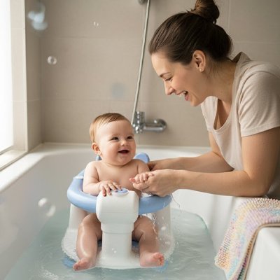 Siège de bain bébé | Sécurisé et Confortable - Maman-bebeshop