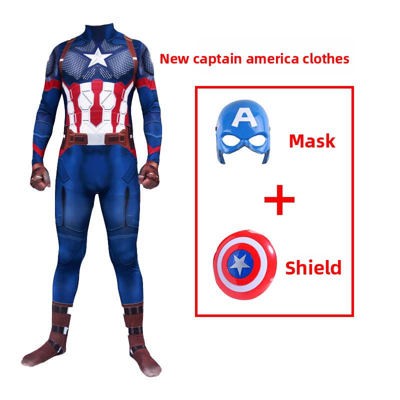 Costume Captain America pour Halloween – Déguisement de Super-Héros pour Enfant