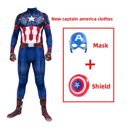Costume Captain America pour Halloween – Déguisement de Super-Héros pour Enfant