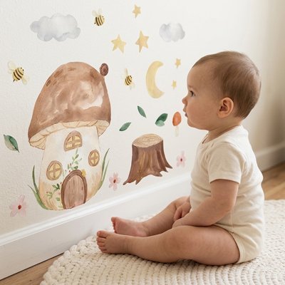 Stickers muraux enfant | Repositionnables - Maman - bebeshop