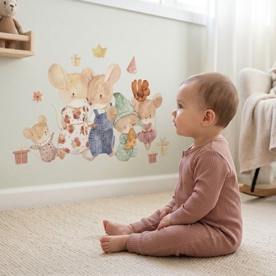 Stickers muraux enfant | Repositionnables - Maman - bebeshop